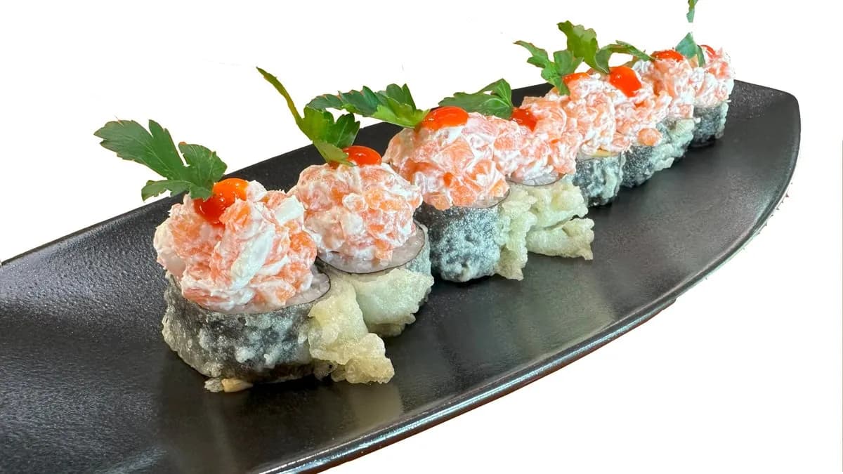 SAKE CHEESE TEMPURA MAKI 8db