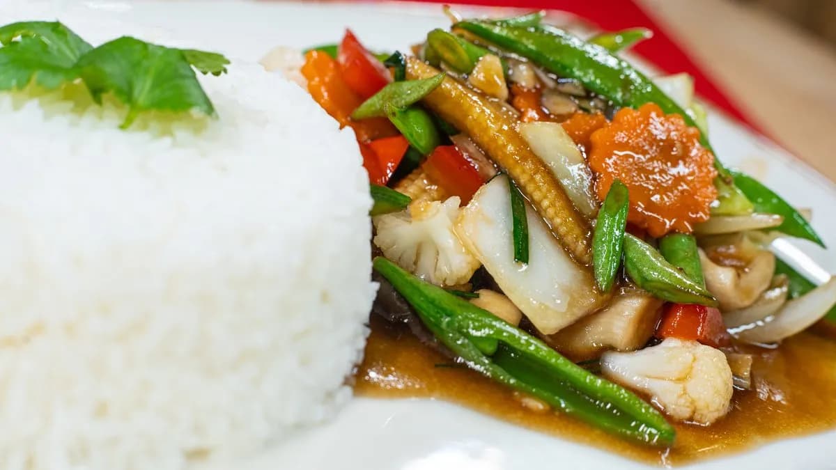 Zöldség oyster szószban