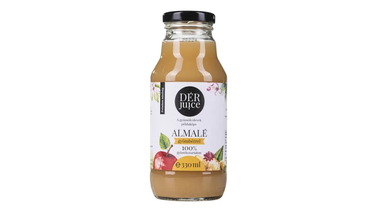 Dér Juice Alma gyömbérrel 330 ml