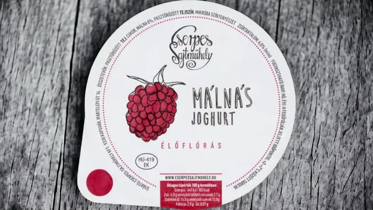 Málnás élőflórás joghurt