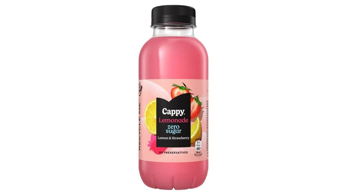 Cappy Lemonade szénsavmentes citromos üdítőital eperlével és édesítőszerekkel 400 ml