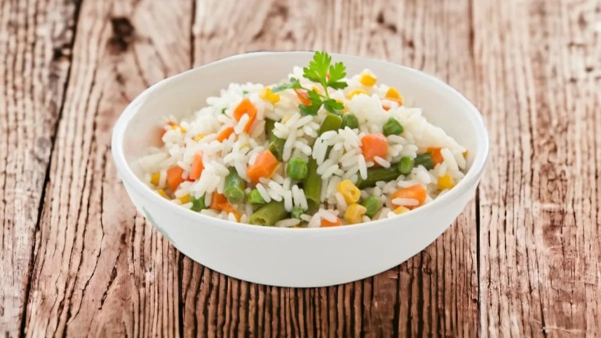 Zöldsége basmati rizs