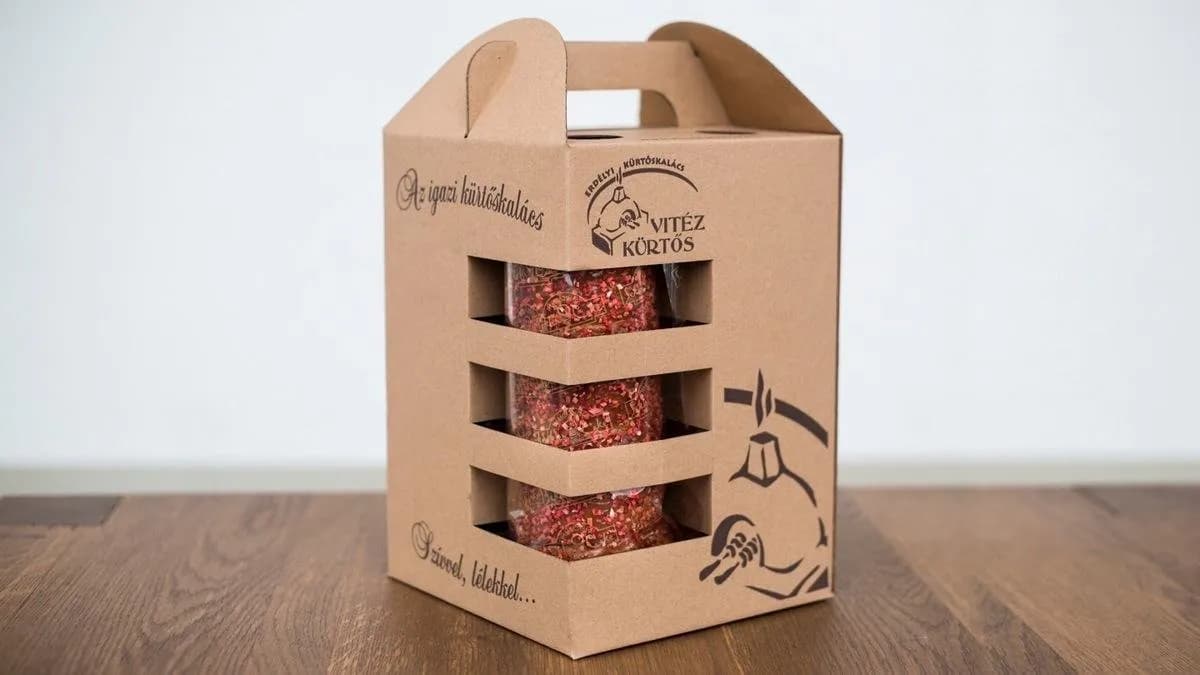 4 db kürtőskalács díszdobozban