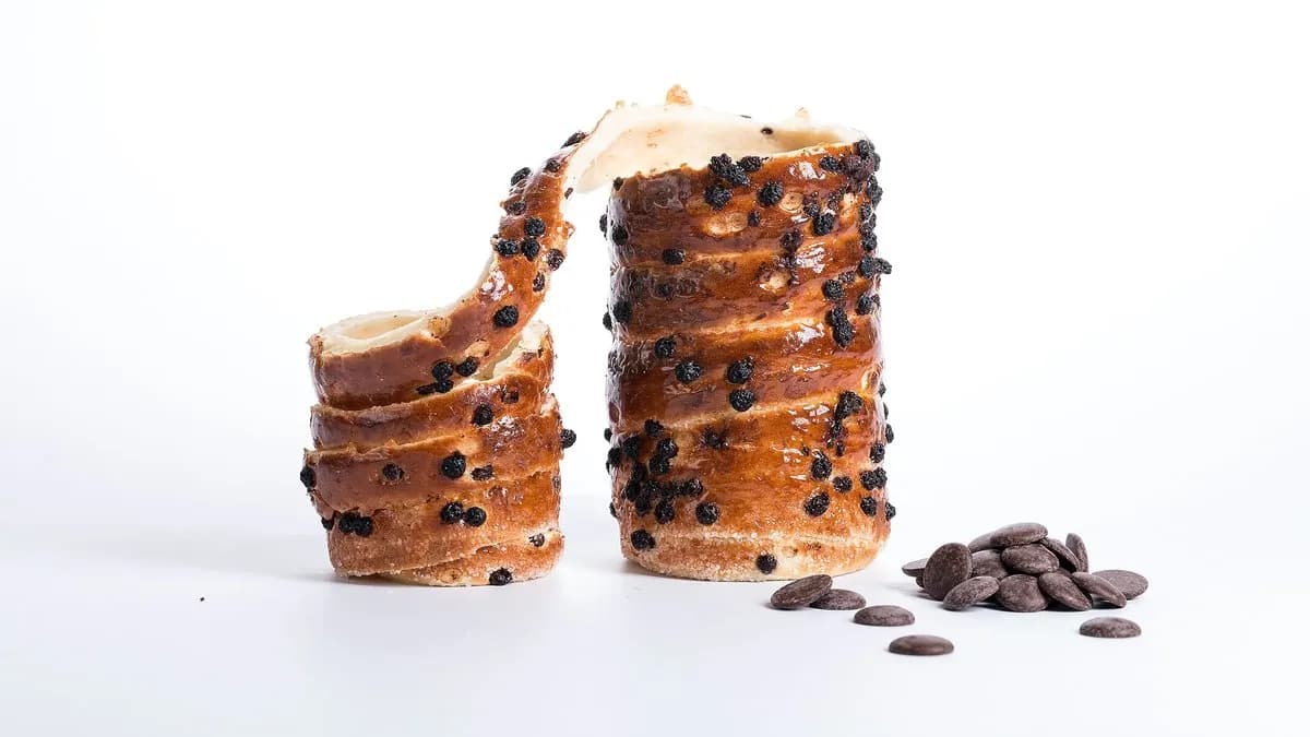 Csokicseppes kürtőskalács