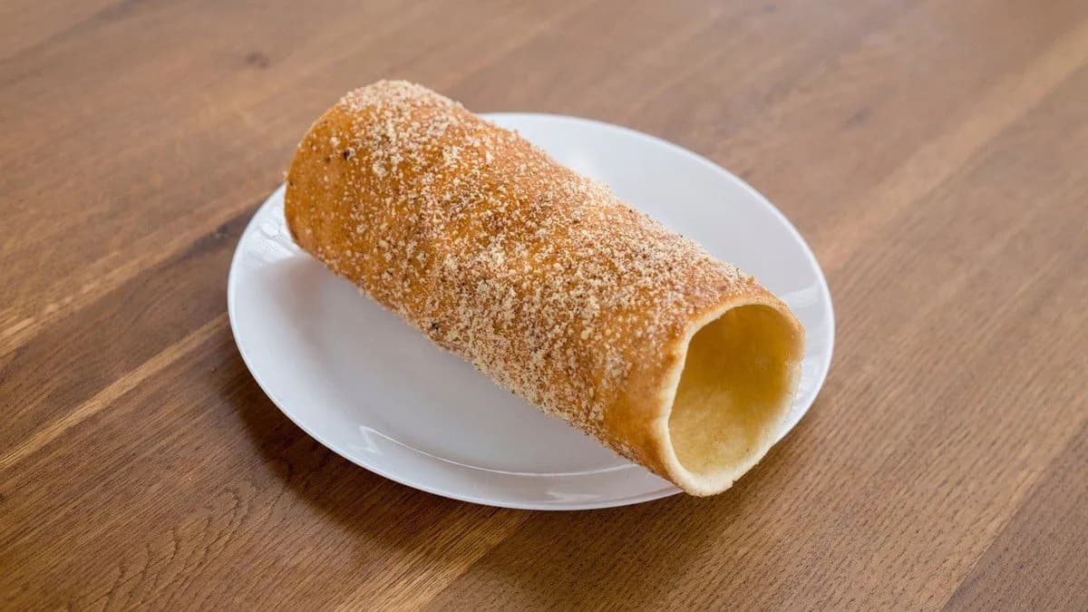 GM és TM alapanyagból készült diós kürtőskalács