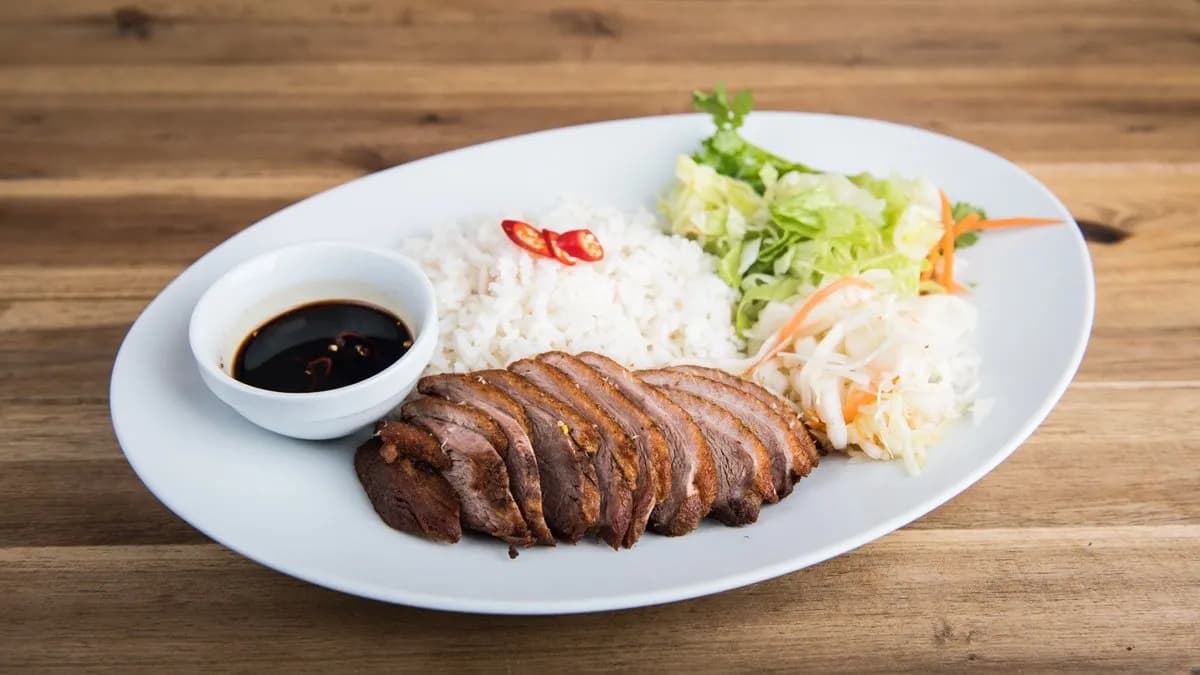 Vit com thuong-Sült Kacsahús sima rizzsel