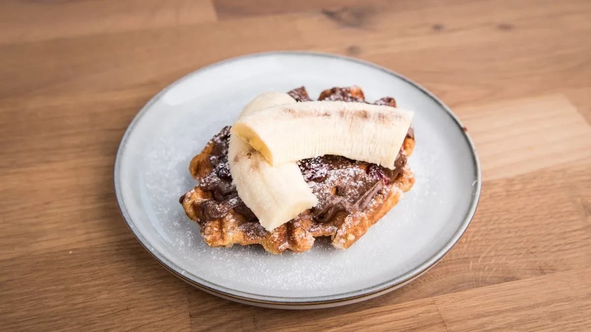 Nutellás, banános gofri