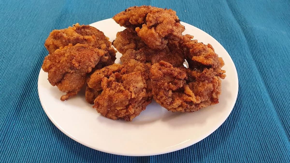 Rántott csirkemáj (nagy adag)