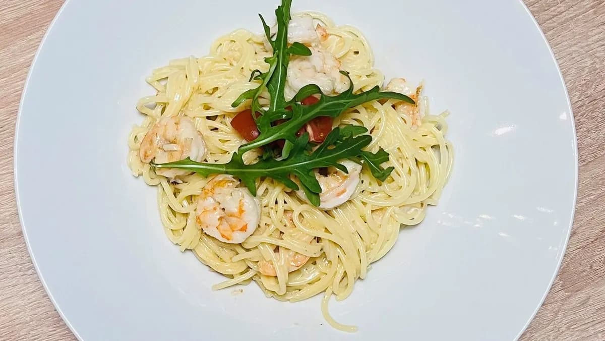 Tejszínes rákos tészta