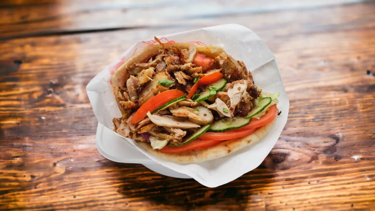 Gyros pita csak hússal