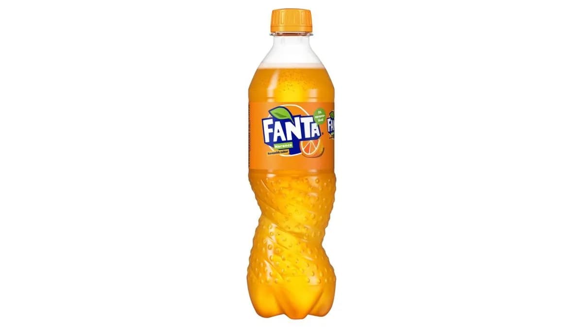 Fanta narancs ízű szénsavas üdítőital cukorral és édesítőszerekkel 500 ml