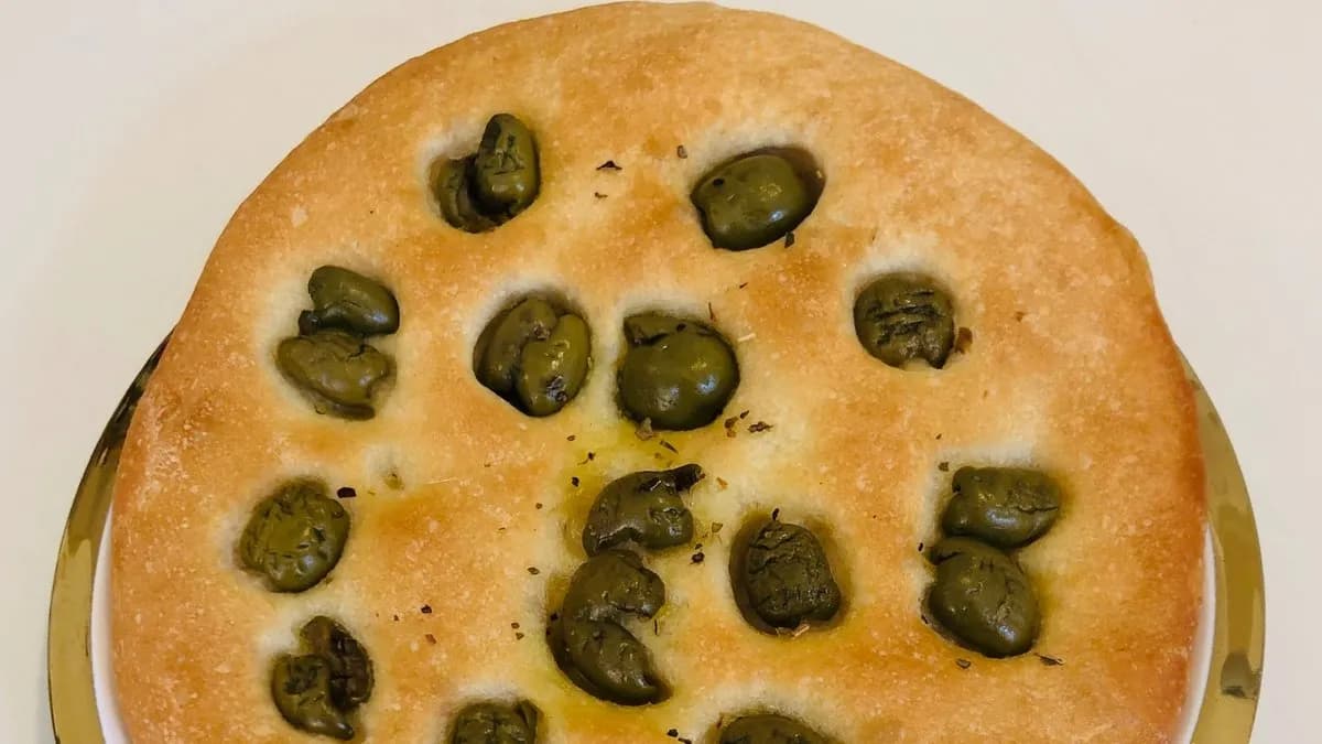 Focaccia olivás-paradicsomos 1db VEGAN🌱