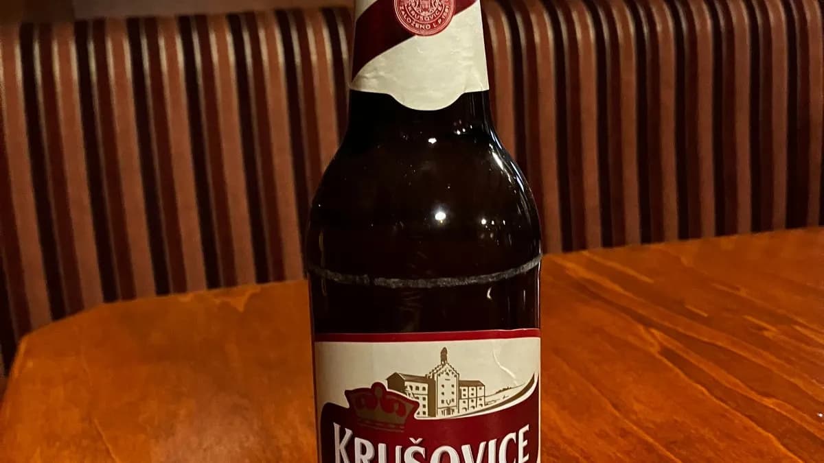 Krušovice Světlé import világos sör 4,2% 0,5 l doboz