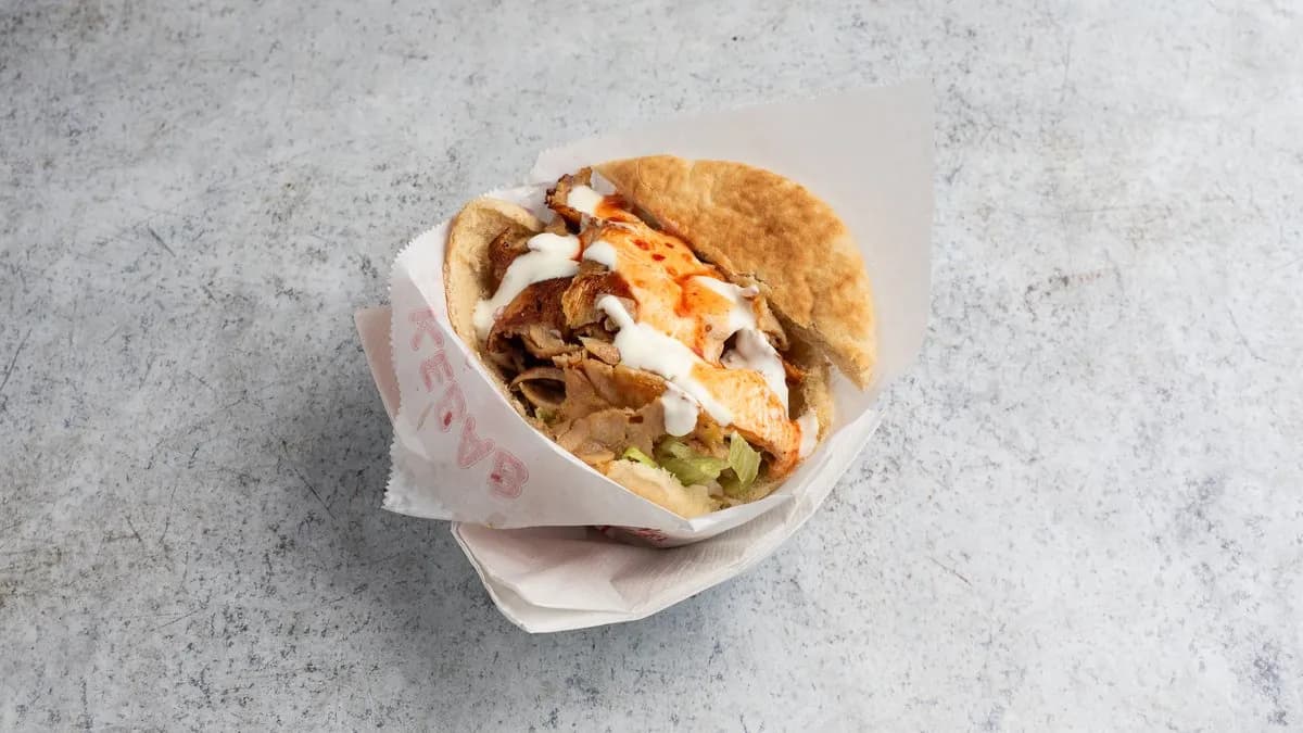 Gyros pitában csirkehússal