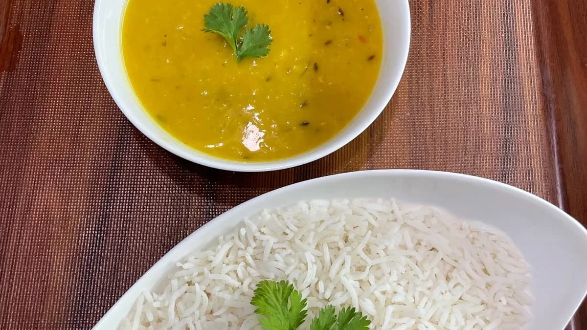 Sima rizs + Lencsefozelek