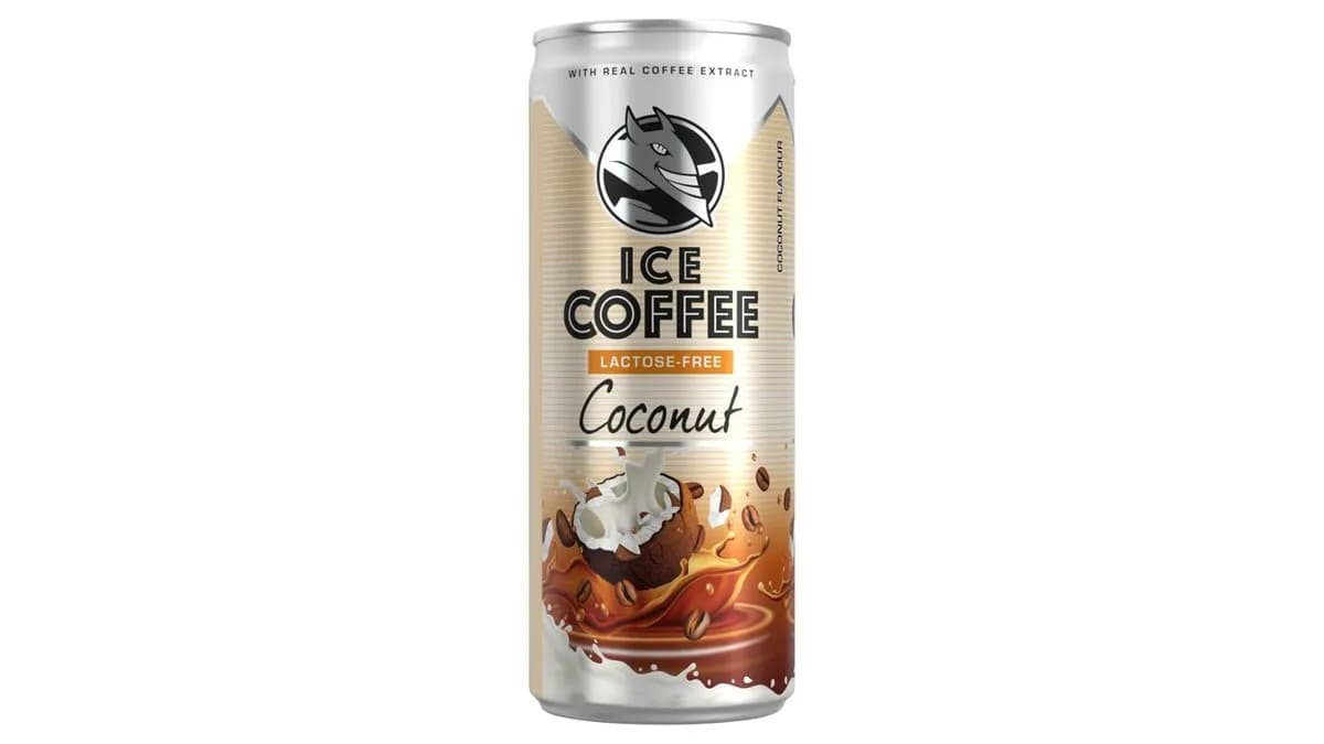 HELL Ice Coffee Coconut UHT laktózmentes kókusz ízű ital tejjel és kávékivonattal 250 ml