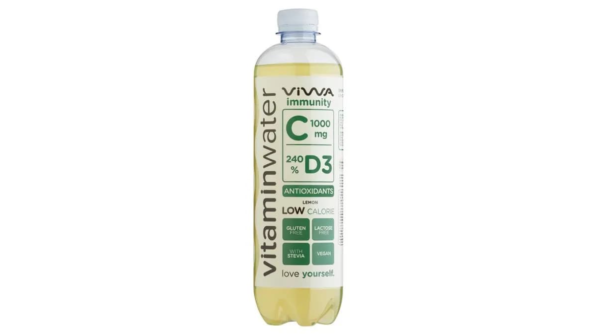 Viwa Vitaminwater Immunity citrom ízű, szénsavmentes üdítőital 600 ml