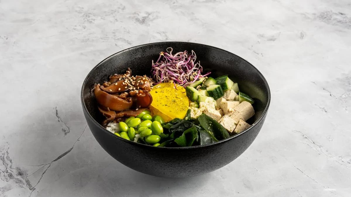 Vegetarian poke bowl