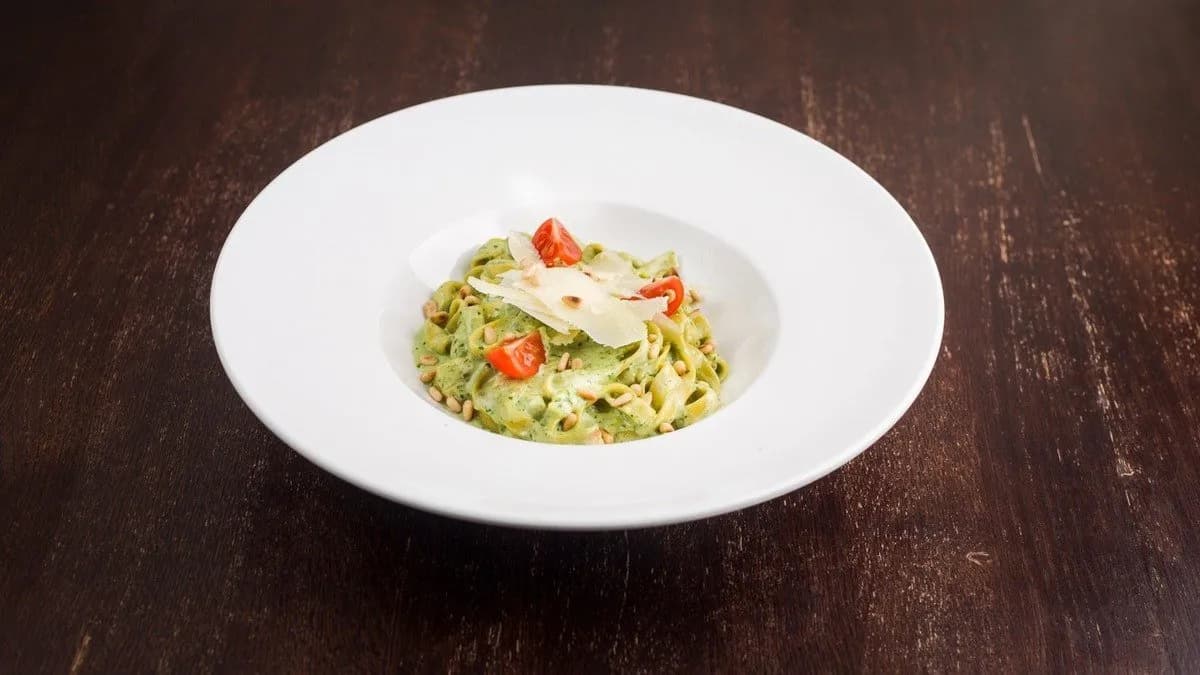 Pesztós tagliatelle gorgonzolával