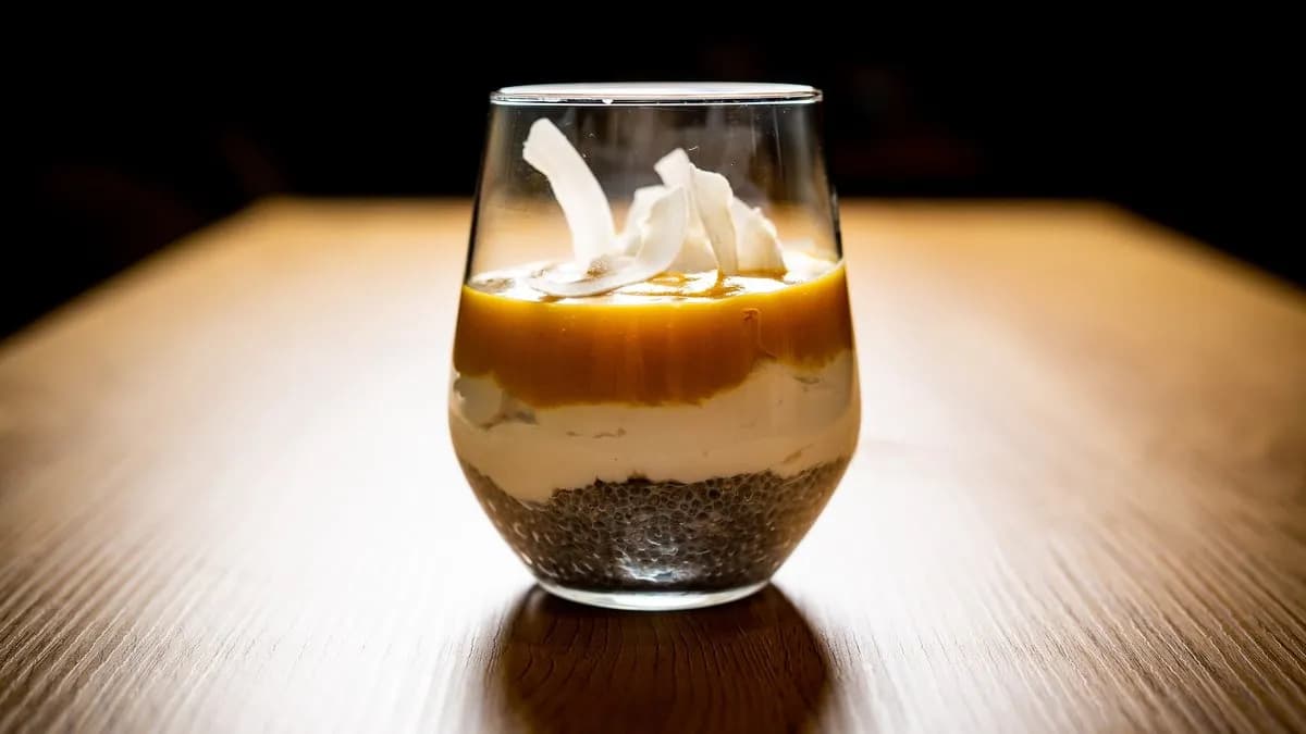 Mangó-Maracuja Chia Magos Pohárkrém