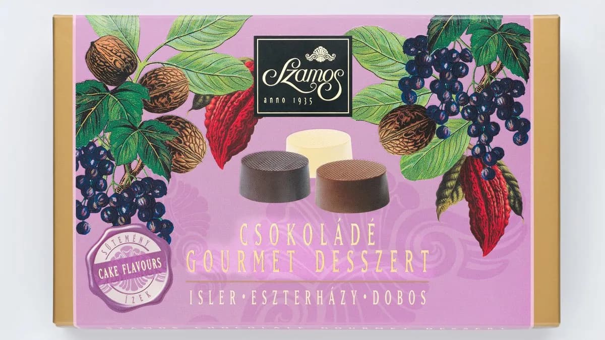 Csokoládé gourmet desszert