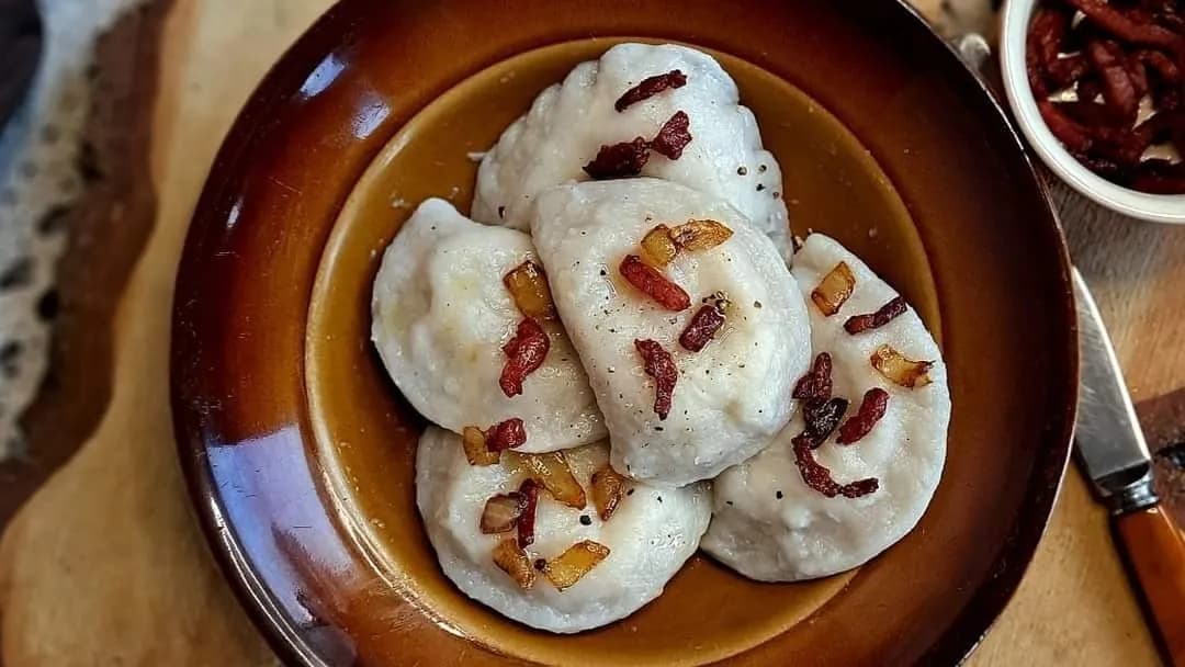 XXL pierogi z mięsem wieprzowym (5szt)320g