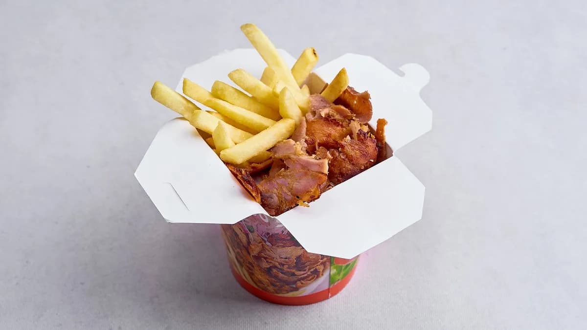 Kebab box bez surówki lub bez frytek