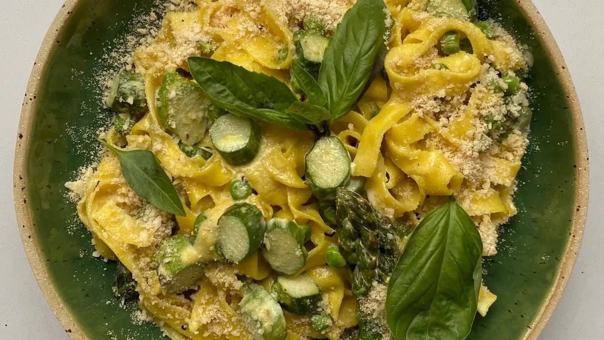 Tagliatelle ze szparagami