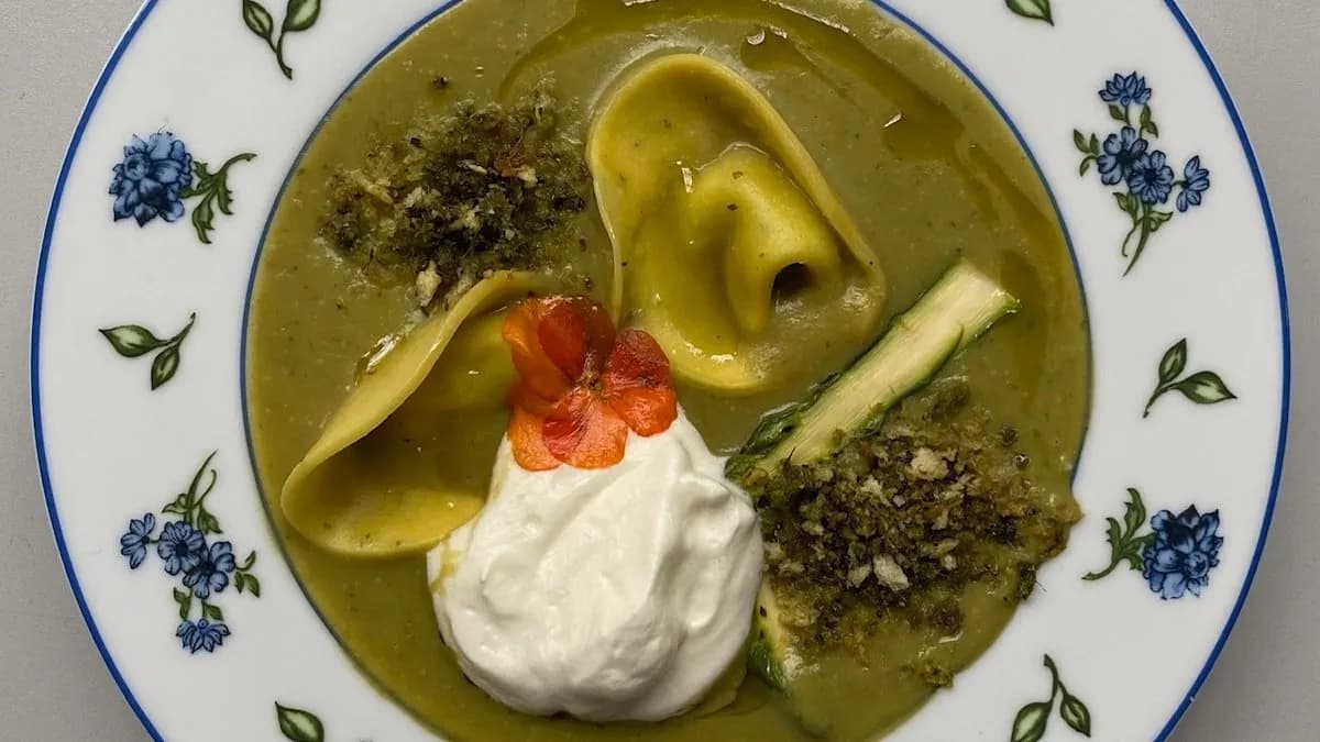 Krem z zielonych szparagów