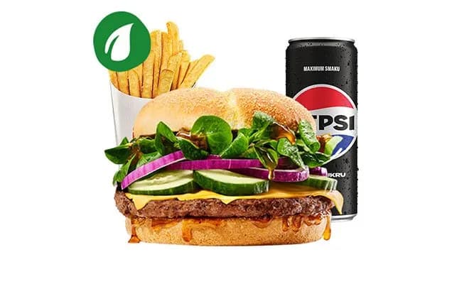 TeriyaKing Plant-Based Burger Zestaw