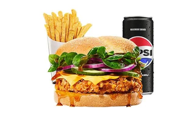 TeriyaKing Chicken Burger Meal