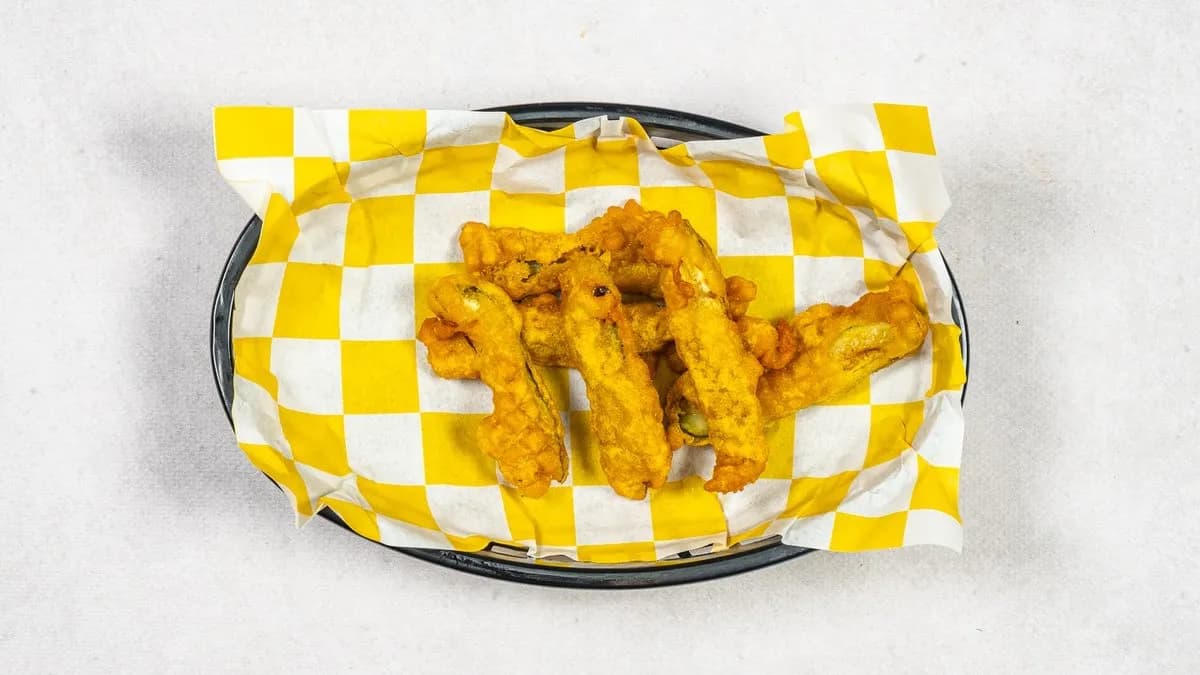 Ogórki piklowane smażone w cieście piwno - musztardowym