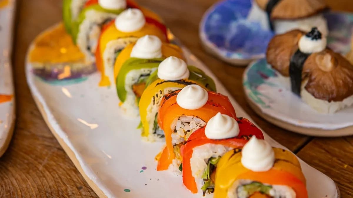 Spicy pumpkin dragon roll