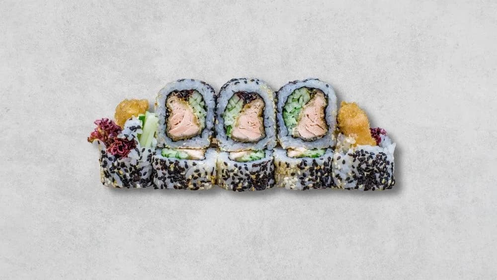 Sake tempura maki