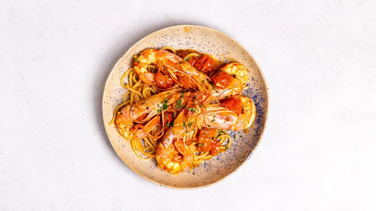 Spaghettoni coi gamberi -15%