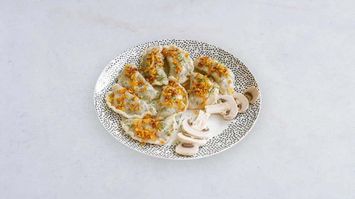 Pierogi z ziemniakami i borowikami
