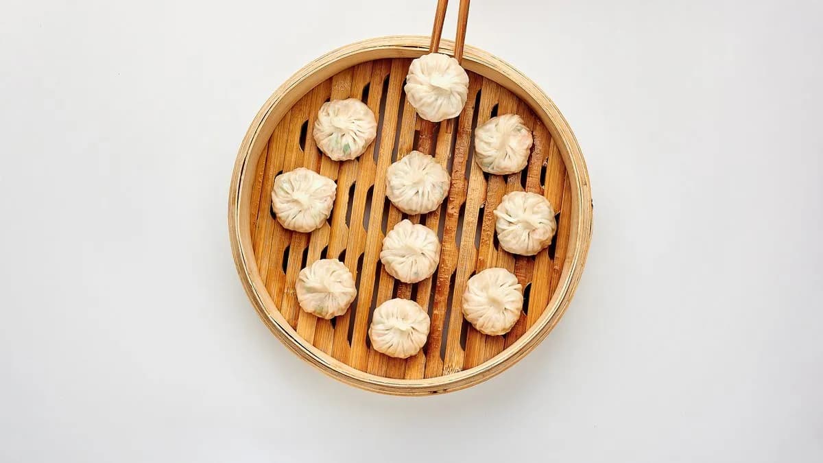 Pierożki XiaoLongBao z farszem krewetkowo-krabowym
