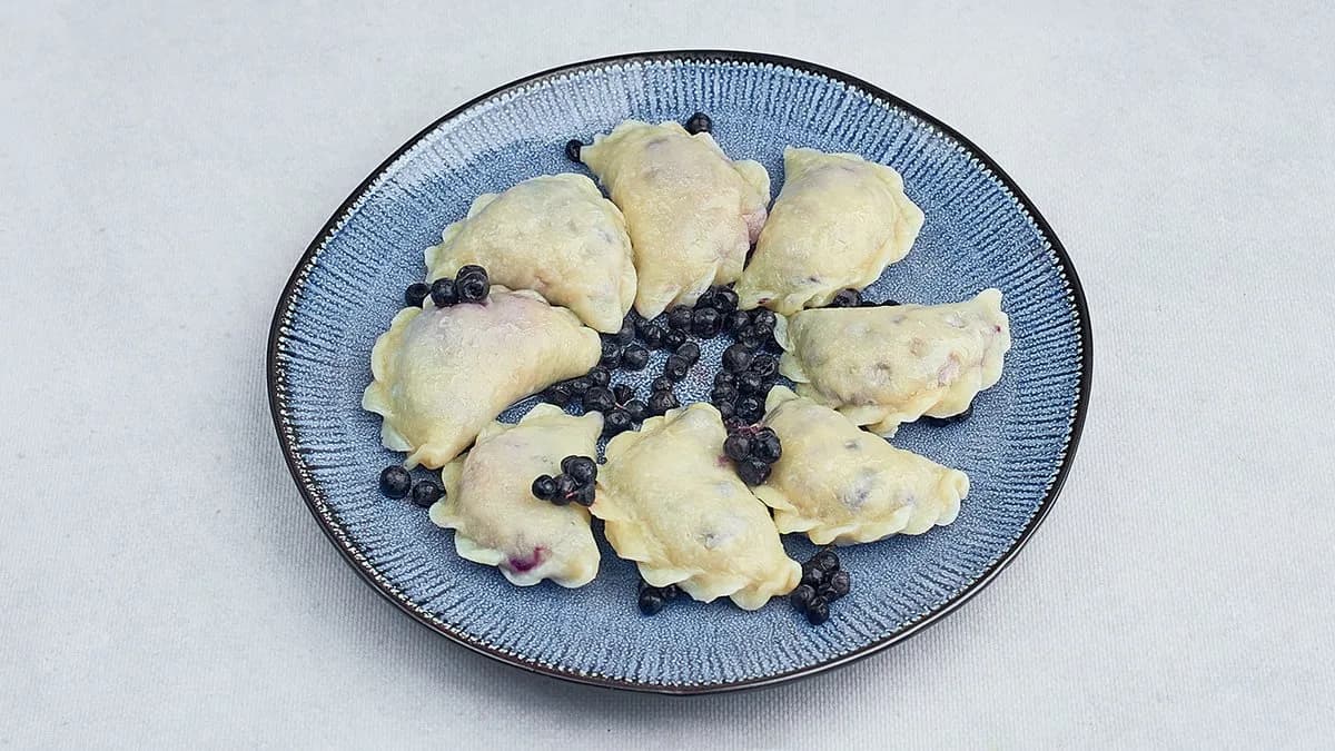 Pierogi z jagodami