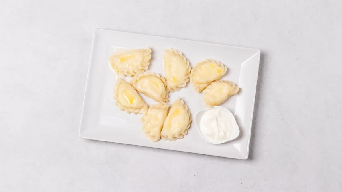 Pierogi z twarogiem na słodko 8 szt. (wege)