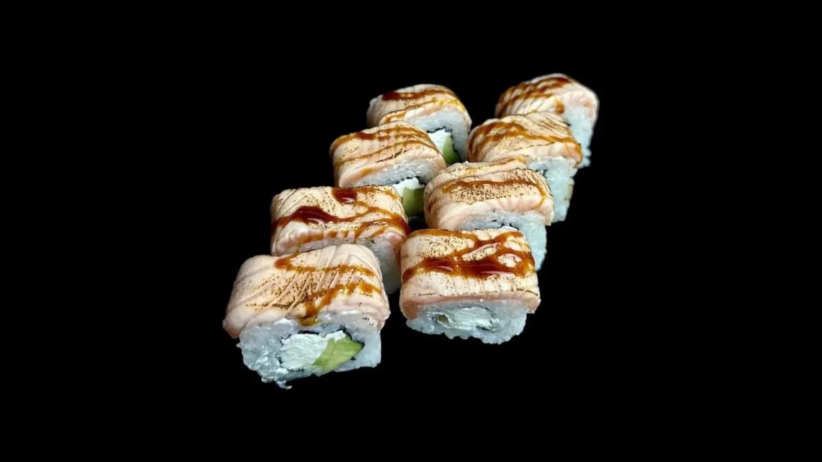 Grill salmon roll