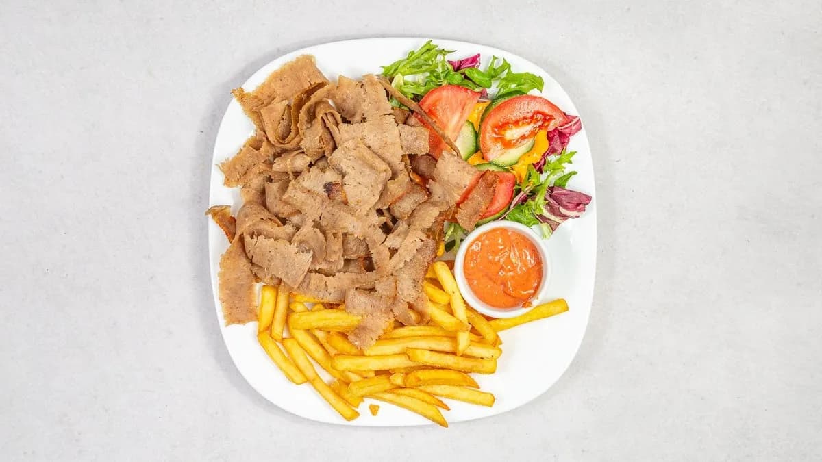Kebab klasyczny duży talerz