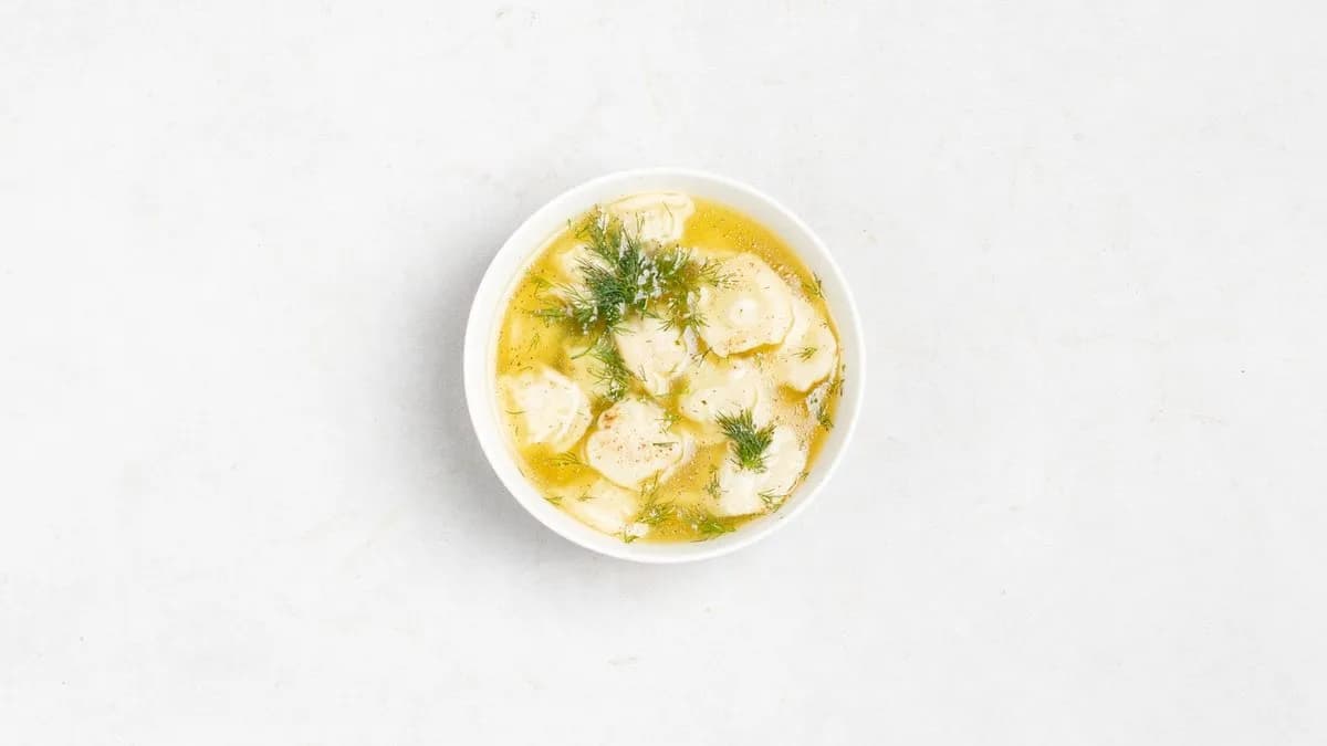 Pielmieni z rosołem