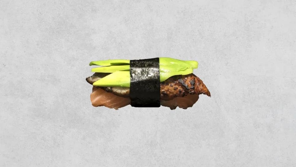 Nigiri - węgorz, łosoś, awokado