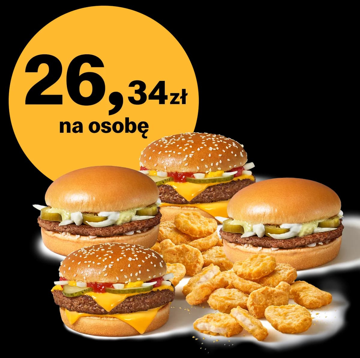 McNuggets® 20szt. + 2x Jalapeño Burger + 2x McRoyal®