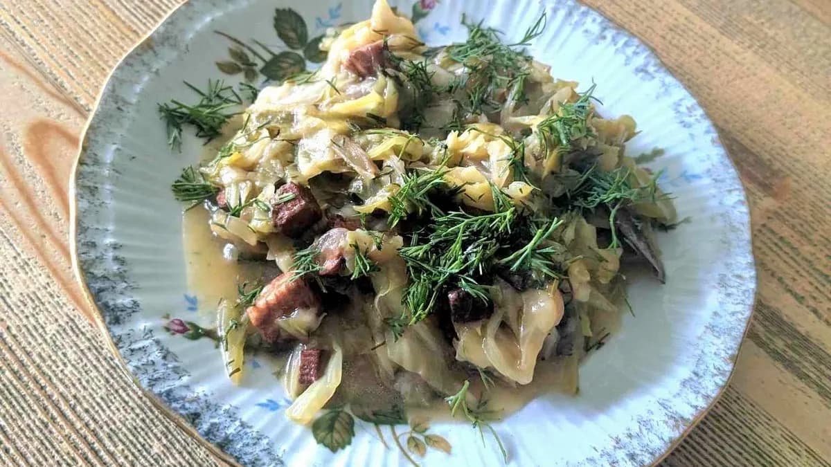 Kapusta młoda zasmażana