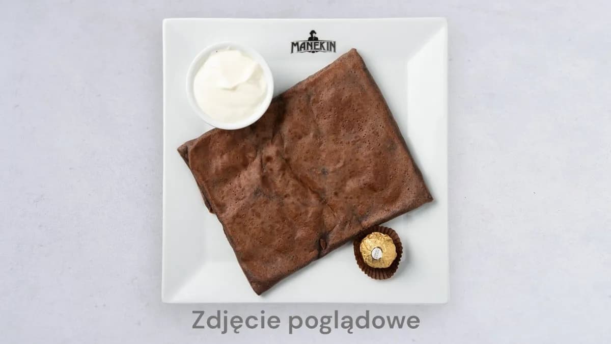 Mascarpone, biała czekolada, dżem malinowy