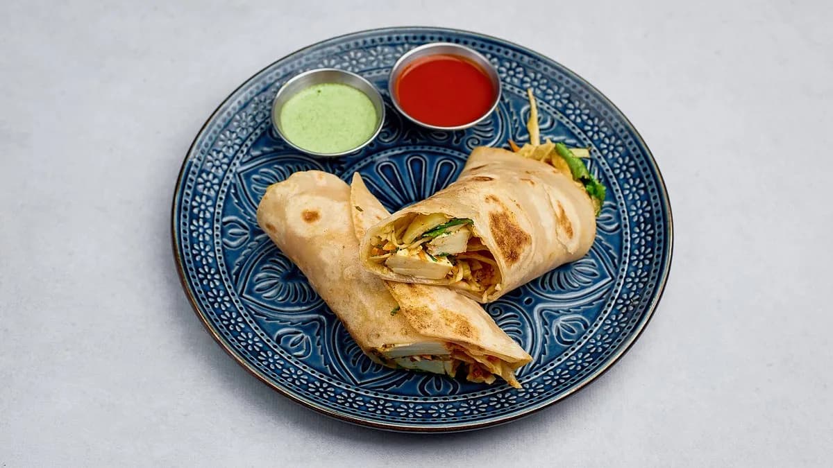 Aachari paneer roll 🌿🌶️