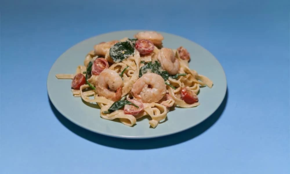 Tagliatelle z Krewetkami