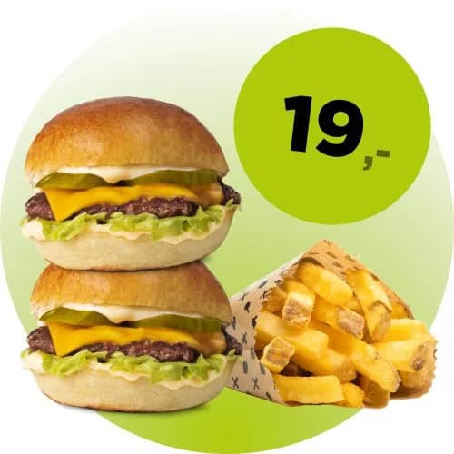 2x SMASH + FRYTKI MALE