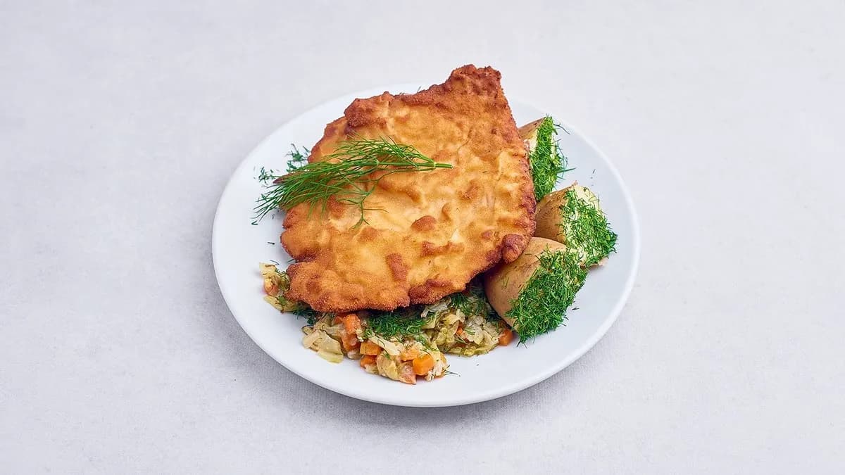 Kotlet schabowy na pół talerza 👑